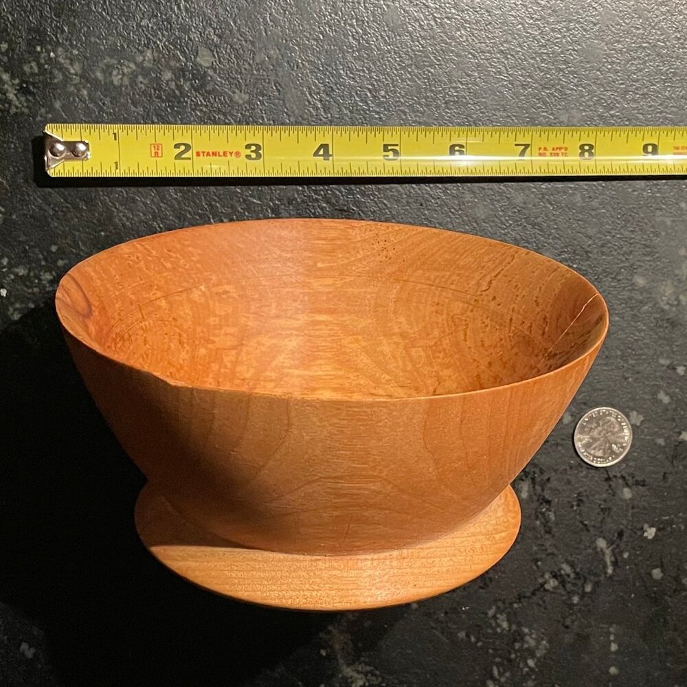 Vintage Handcrafted Wooden Bowl